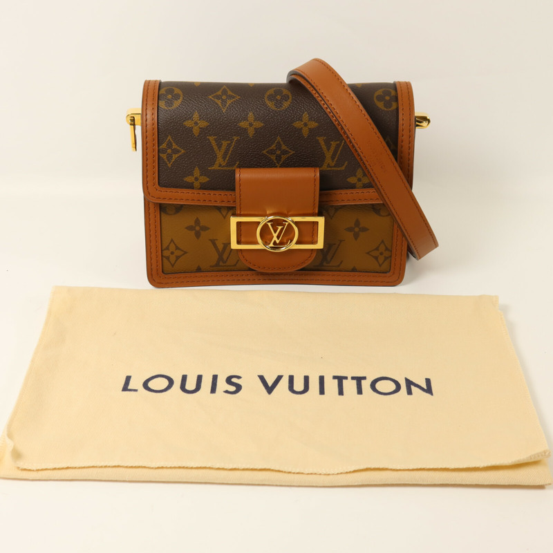 LOUIS VUITTON Monogram Reverse Mini Dauphine肩背袋-7