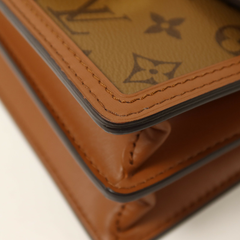 LOUIS VUITTON Monogram Reverse Mini Dauphine肩背袋-10