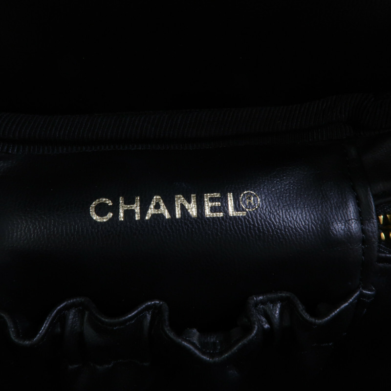 CHANEL 牛皮皮革Vintage Vanity Case手挽袋-5