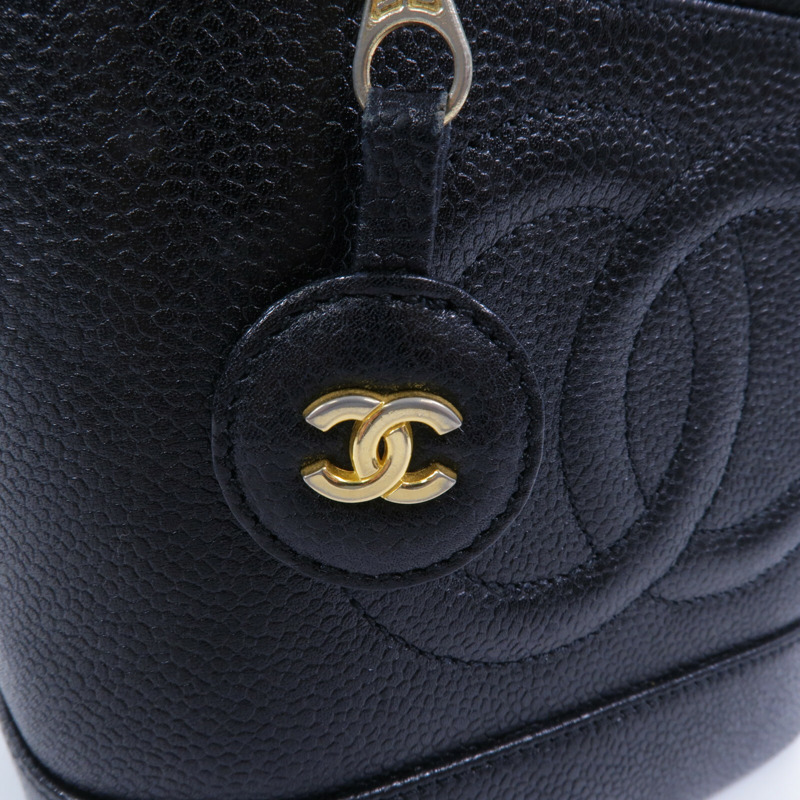 CHANEL 牛皮皮革Vintage Vanity Case手挽袋-8