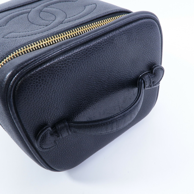 CHANEL 牛皮皮革Vintage Vanity Case手挽袋-9