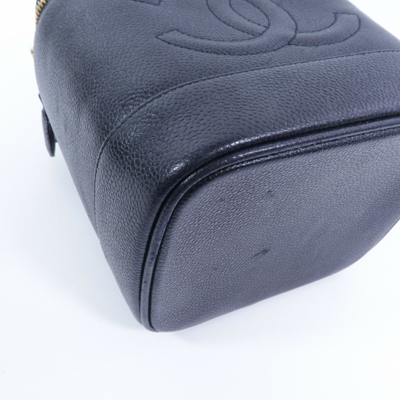 CHANEL 牛皮皮革Vintage Vanity Case手挽袋-11