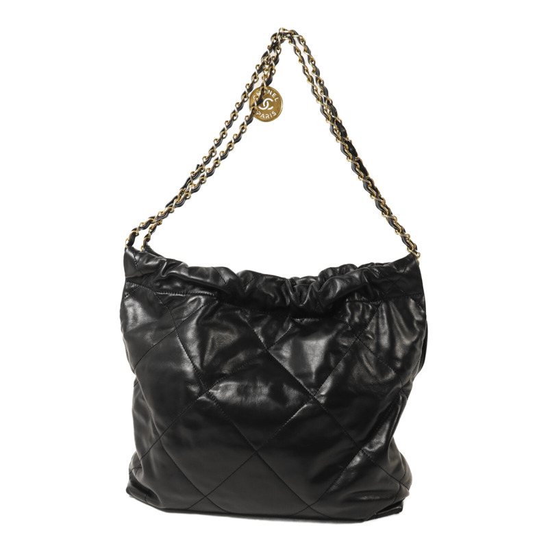 CHANEL 牛皮皮革Chanel 22 Small鏈帶肩背袋-1