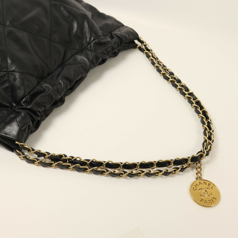 CHANEL 牛皮皮革Chanel 22 Small鏈帶肩背袋-7