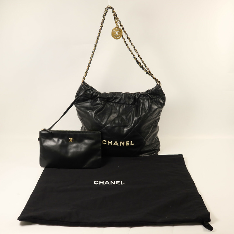 CHANEL 牛皮皮革Chanel 22 Small鏈帶肩背袋-8