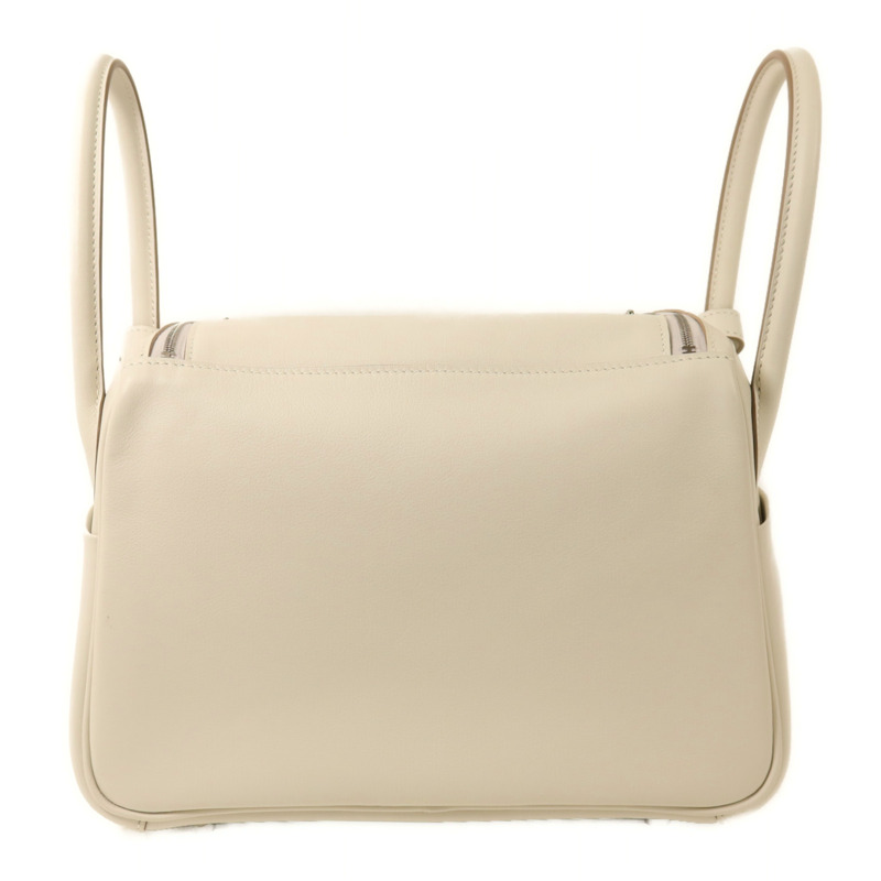 HERMES Swift皮革Lindy 26手挽肩背兩用袋Gris Pale/Gris Meyer-1