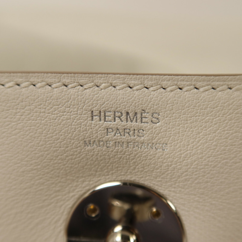 HERMES Swift皮革Lindy 26手挽肩背兩用袋Gris Pale/Gris Meyer-5