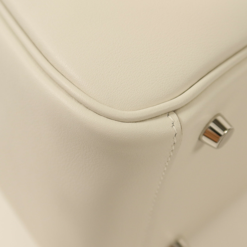 HERMES Swift皮革Lindy 26手挽肩背兩用袋Gris Pale/Gris Meyer-9