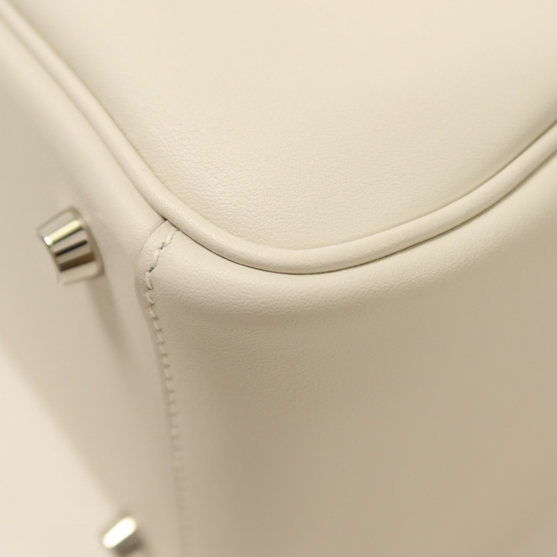 HERMES Swift皮革Lindy 26手挽肩背兩用袋Gris Pale/Gris Meyer-10