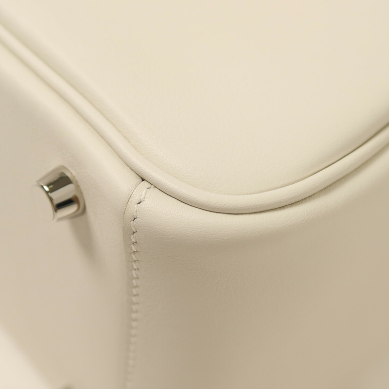 HERMES Swift皮革Lindy 26手挽肩背兩用袋Gris Pale/Gris Meyer-13