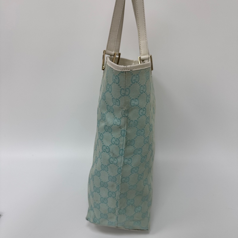 【赫蒂國際精品】 Gucci GG 帆布托特包 薄荷綠 vintage 中古 二手 手提包 肩背包-6