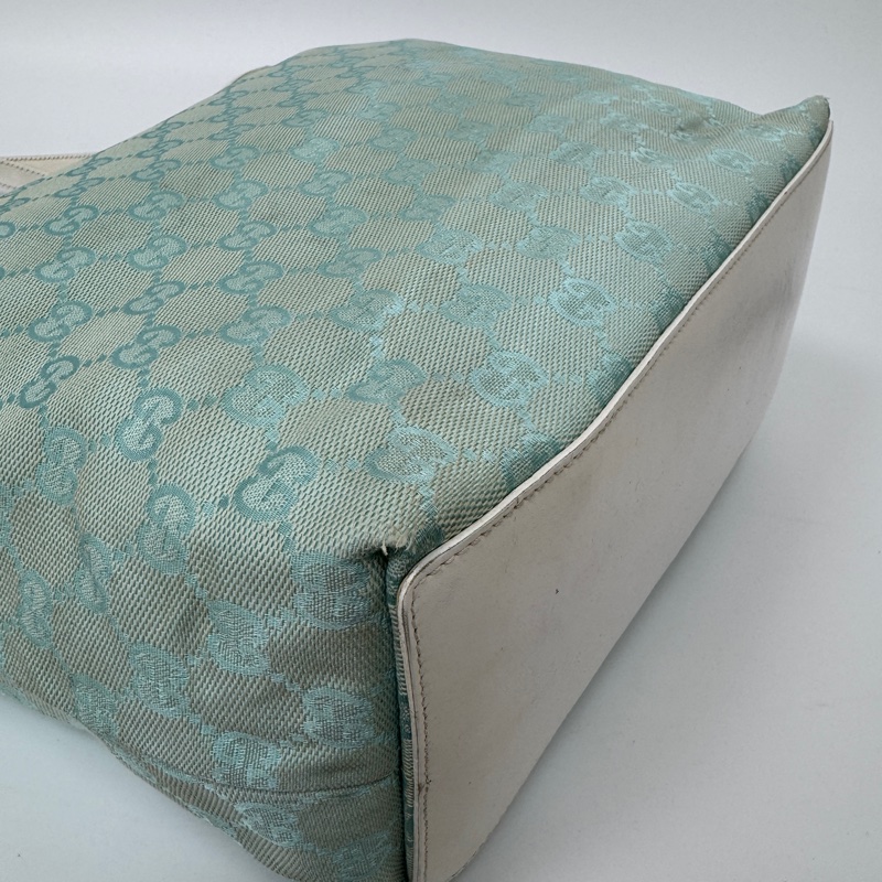 【赫蒂國際精品】 Gucci GG 帆布托特包 薄荷綠 vintage 中古 二手 手提包 肩背包-11