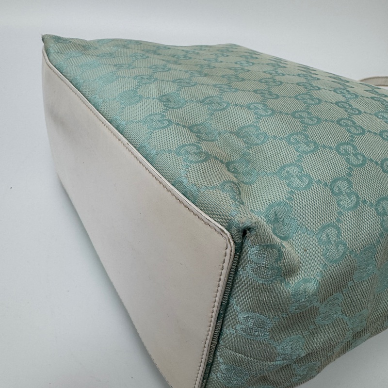 【赫蒂國際精品】 Gucci GG 帆布托特包 薄荷綠 vintage 中古 二手 手提包 肩背包-12