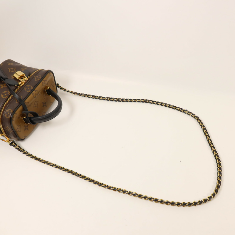 LOUIS VUITTON Monogram Reverse Vanity PM鏈帶手挽肩背兩用袋-7