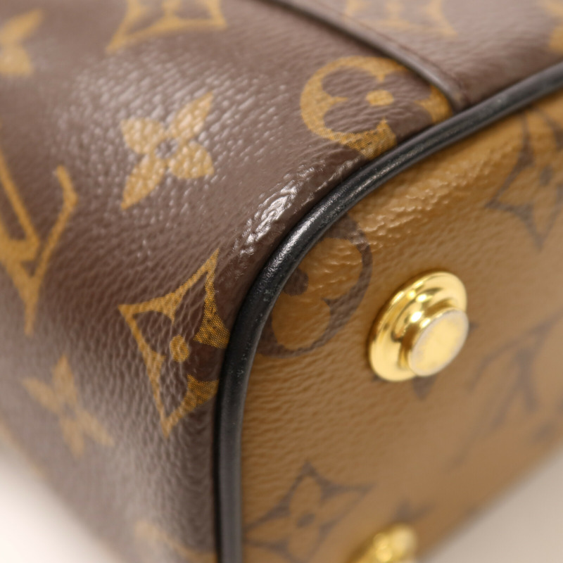 LOUIS VUITTON Monogram Reverse Vanity PM鏈帶手挽肩背兩用袋-14