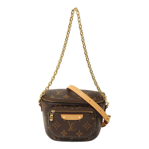 LOUIS VUITTON Monogram Mini Bumbag鏈帶手挽肩背兩用袋