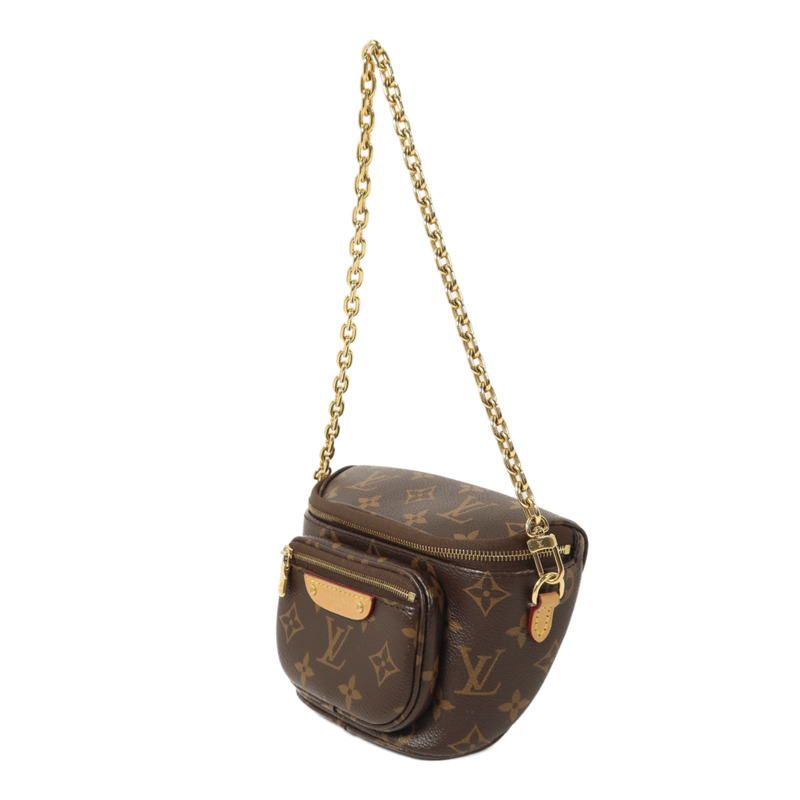 LOUIS VUITTON Monogram Mini Bumbag鏈帶手挽肩背兩用袋-2
