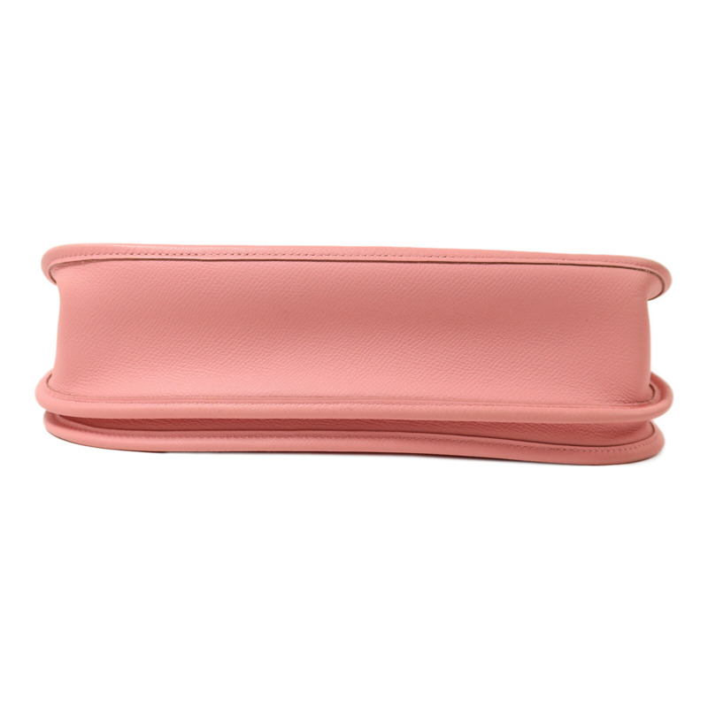 HERMES Epsom皮革Evelyne PM 肩背袋Rose Confetti-3