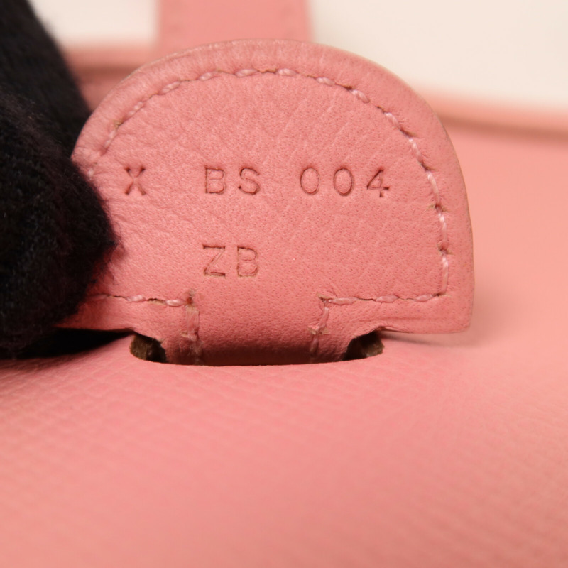 HERMES Epsom皮革Evelyne PM 肩背袋Rose Confetti-6