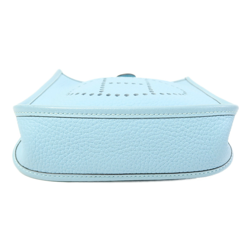 HERMES Evelyne TPM肩背袋Bleu Atoll-3