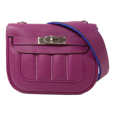 HERMES Swift皮革Berline Mini肩背袋Anemone