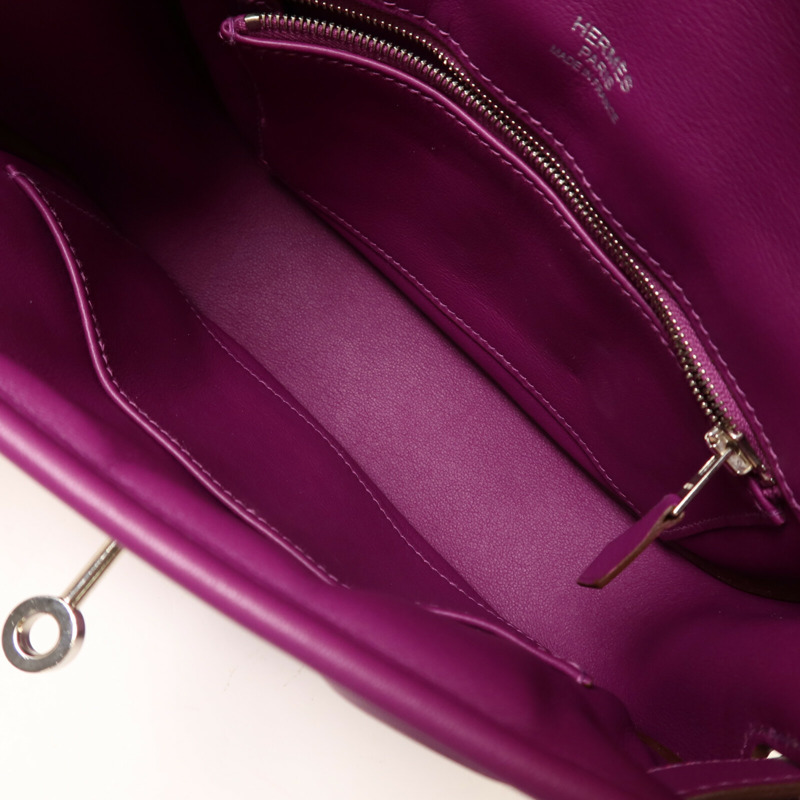 HERMES Swift皮革Berline Mini肩背袋Anemone-4