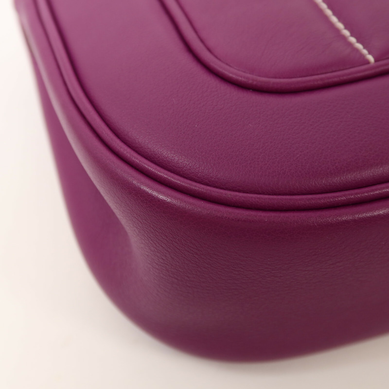 HERMES Swift皮革Berline Mini肩背袋Anemone-10