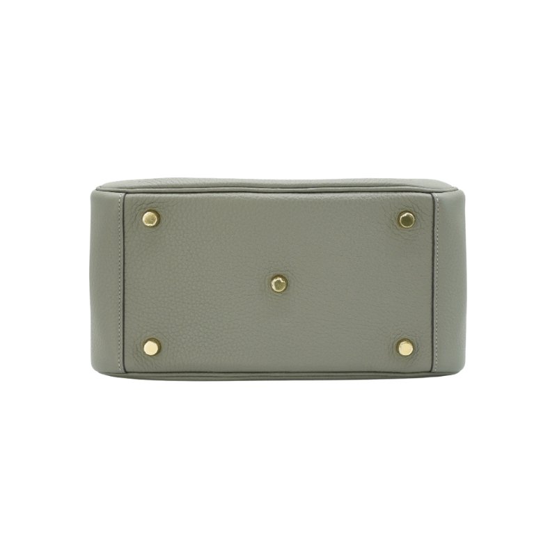 Hermes 展示品 Lindy 26 TC牛皮金釦手提/肩背兩用包(0L積雲灰)-3