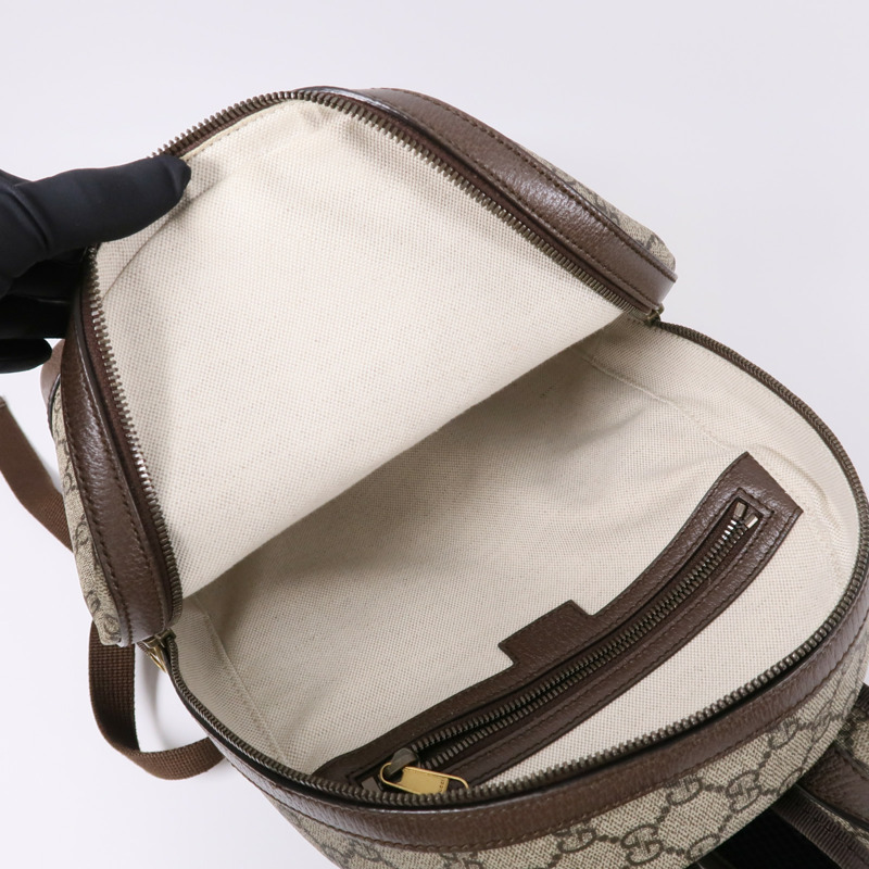GUCCI 塗層帆布GG Supreme Backpack背包-4