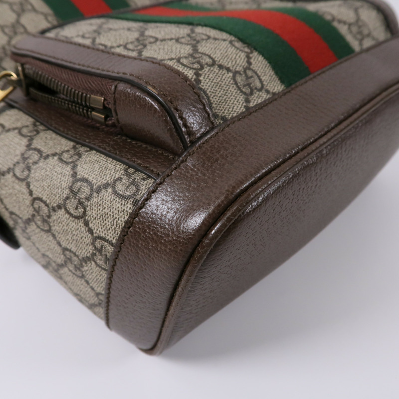 GUCCI 塗層帆布GG Supreme Backpack背包-11