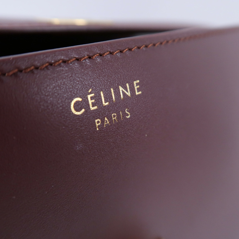CELINE 牛皮皮革Classic Box Medium肩背袋-5