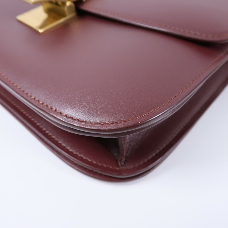 CELINE 牛皮皮革Classic Box Medium肩背袋-10