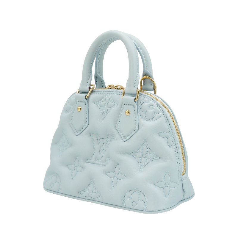 Louis Vuitton 展示品 Alma BB 壓花小牛皮手提/斜背包(M59822-水藍)-1