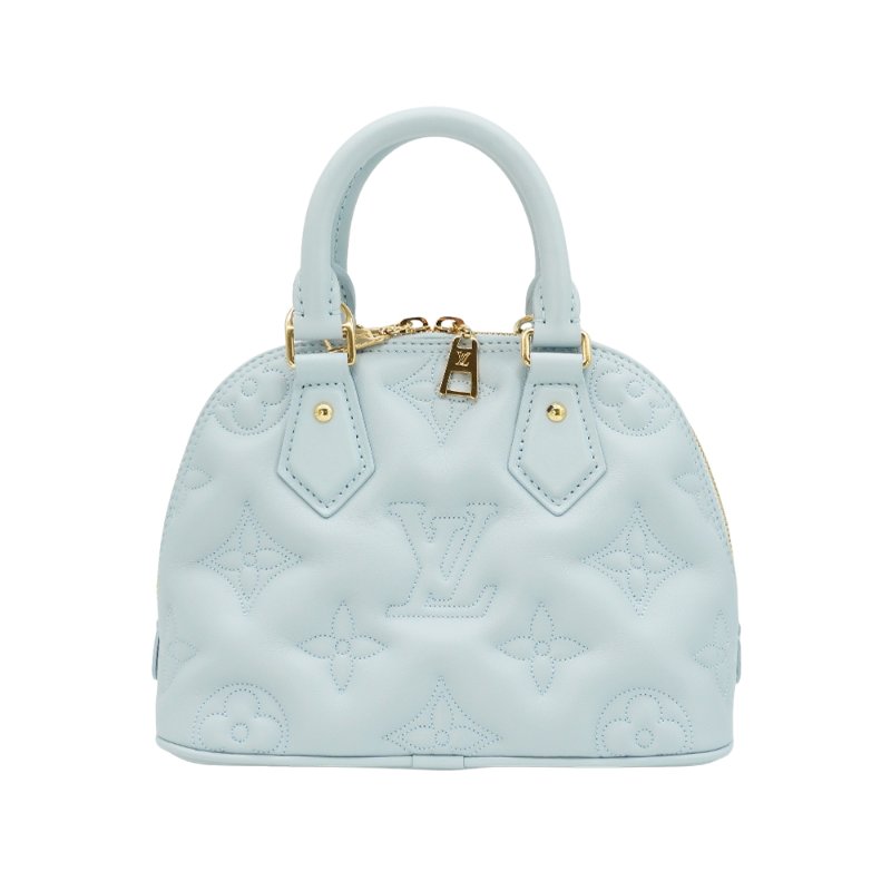 Louis Vuitton 展示品 Alma BB 壓花小牛皮手提/斜背包(M59822-水藍)-2