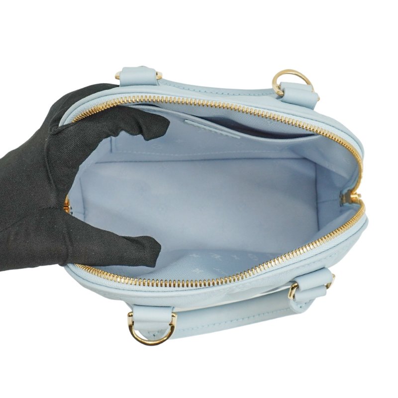 Louis Vuitton 展示品 Alma BB 壓花小牛皮手提/斜背包(M59822-水藍)-4