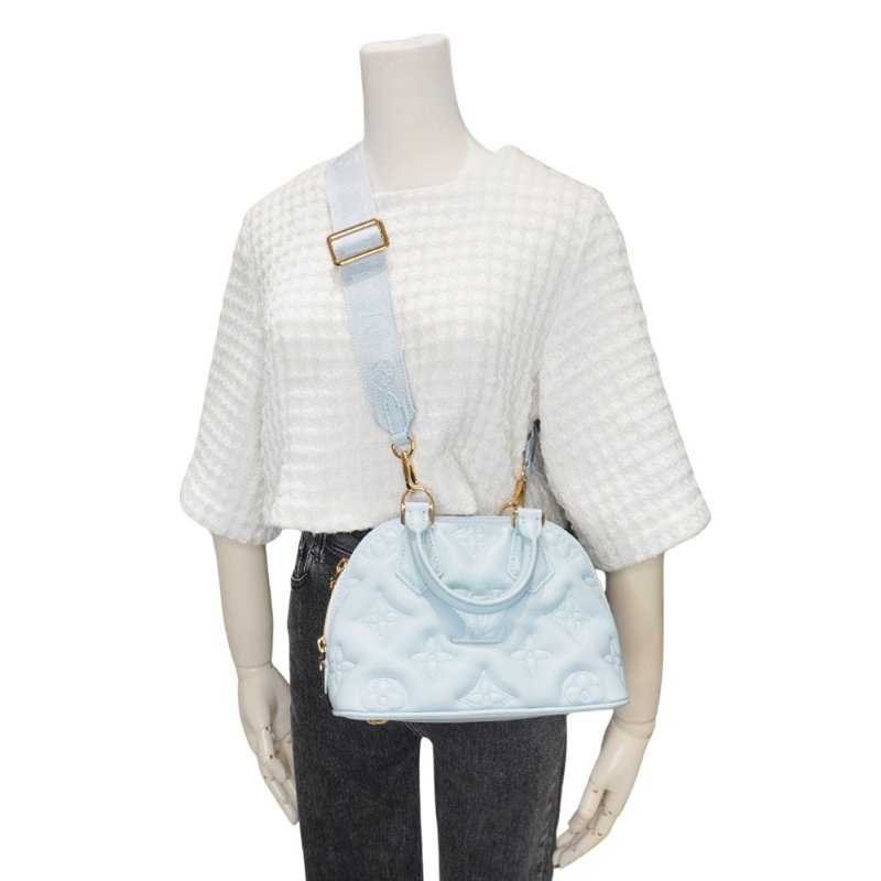 Louis Vuitton 展示品 Alma BB 壓花小牛皮手提/斜背包(M59822-水藍)-5