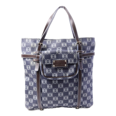 LOEWE 帆布Anagram Shoulder Bag肩背袋