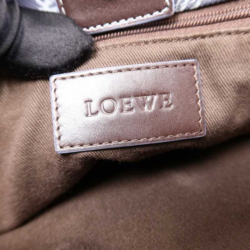 LOEWE 帆布Anagram Shoulder Bag肩背袋-5