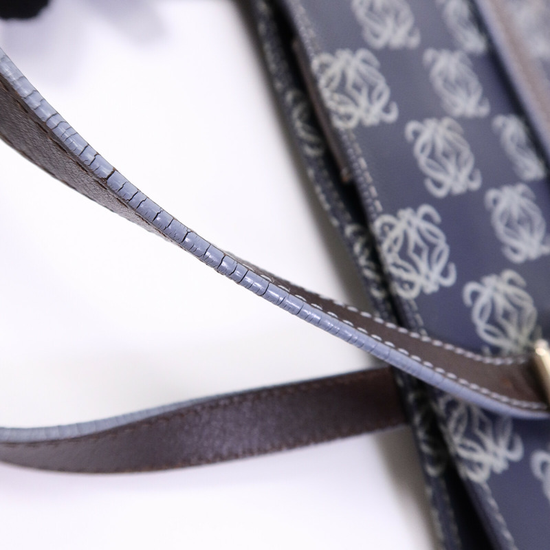 LOEWE 帆布Anagram Shoulder Bag肩背袋-20