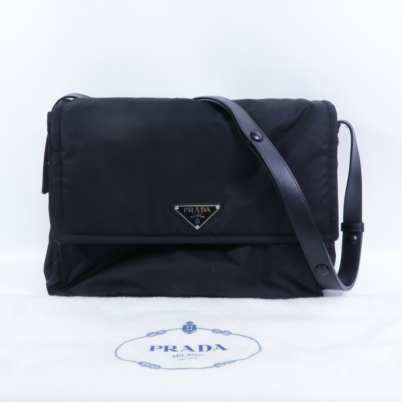PRADA 尼龍Traveller Large Padded Re-Nylon肩背袋-9