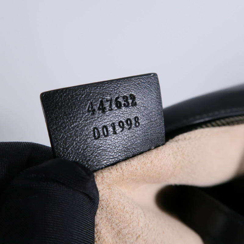 GUCCI 牛皮皮革GG Marmont鏈帶肩背袋-7