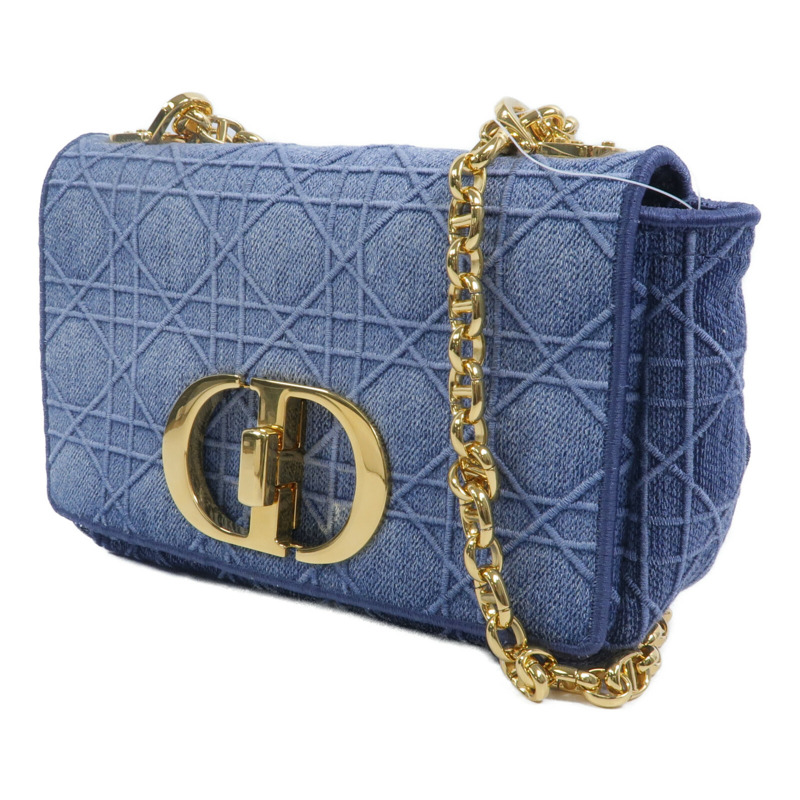 Dior 牛仔布Caro Small鏈帶肩背袋-2