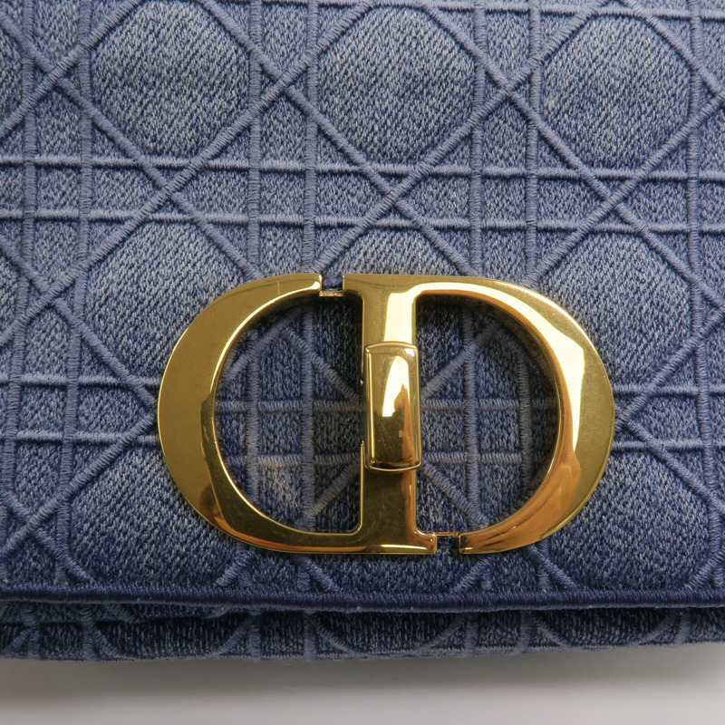 Dior 牛仔布Caro Small鏈帶肩背袋-6
