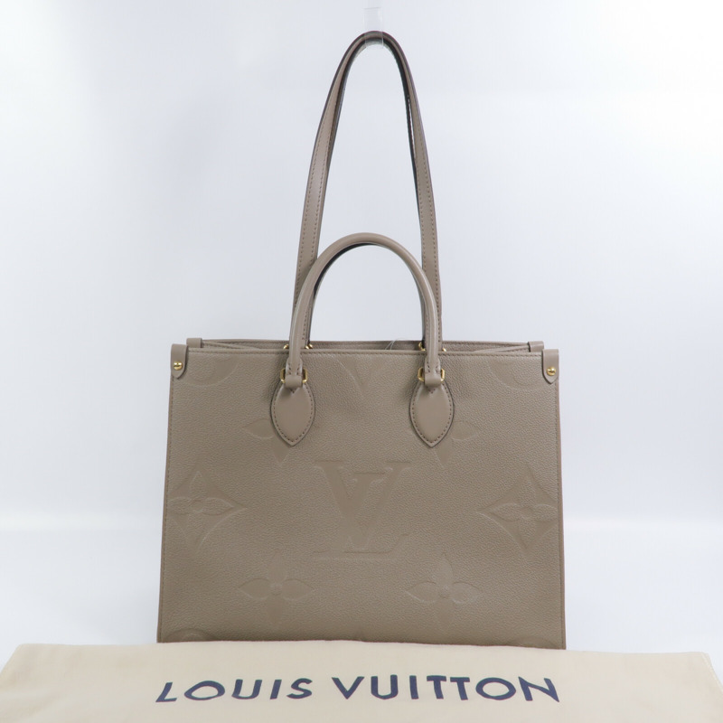 LOUIS VUITTON Monogram Empreinte On The Go MM手挽肩背兩用袋-8