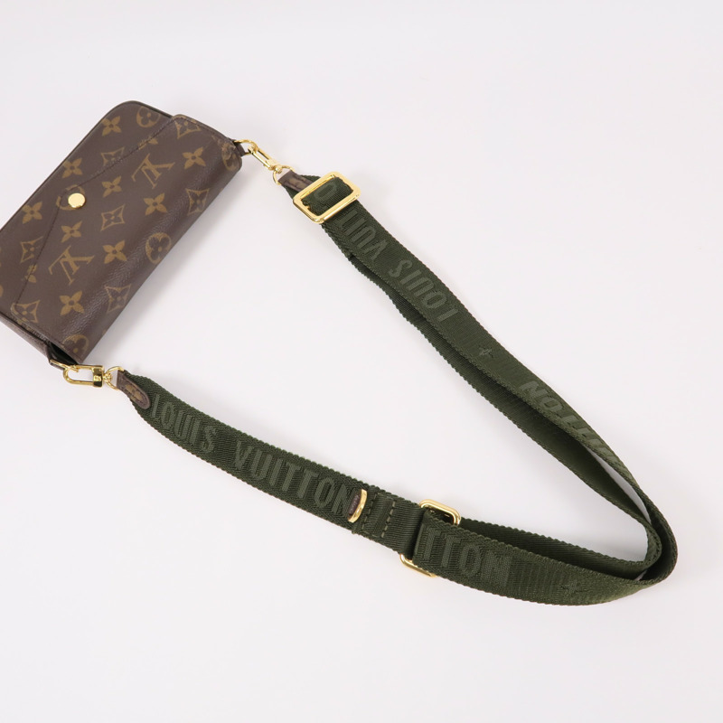 LOUIS VUITTON Monogram Felicie Strap & Go肩背袋-6