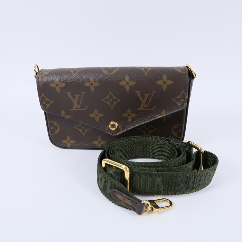 LOUIS VUITTON Monogram Felicie Strap & Go肩背袋-14