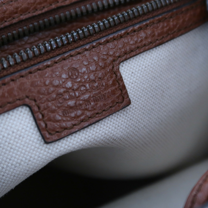 GUCCI 牛仔布/牛皮皮革GG Backpack背包-5