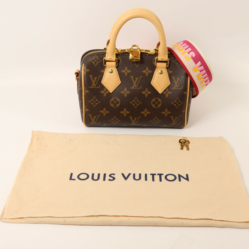 LOUIS VUITTON Monogram Speedy 20手挽肩背兩用袋-8