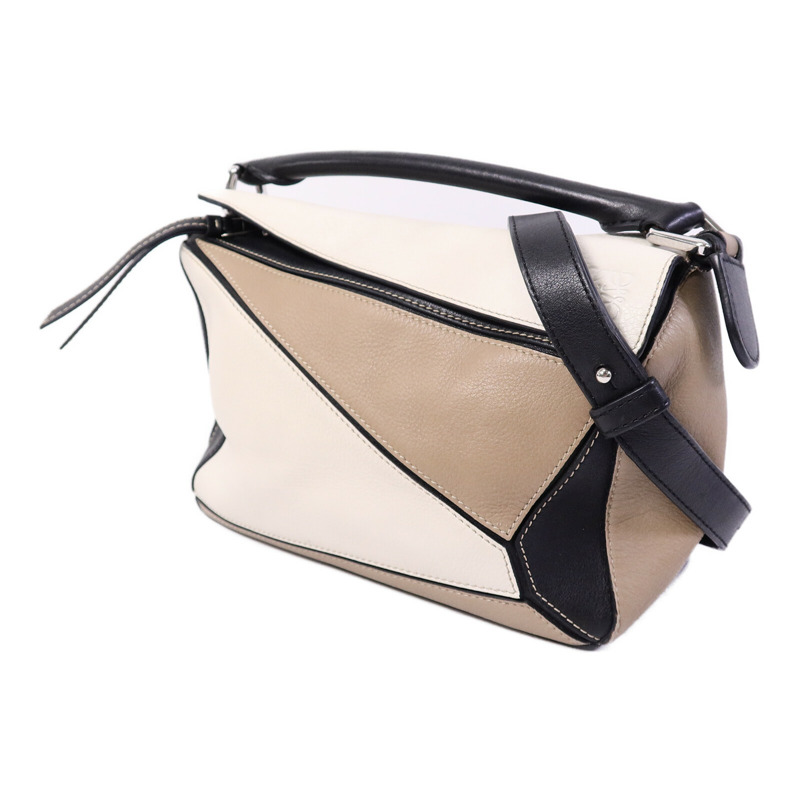 LOEWE 牛皮皮革Puzzle Small手挽肩背兩用袋-2