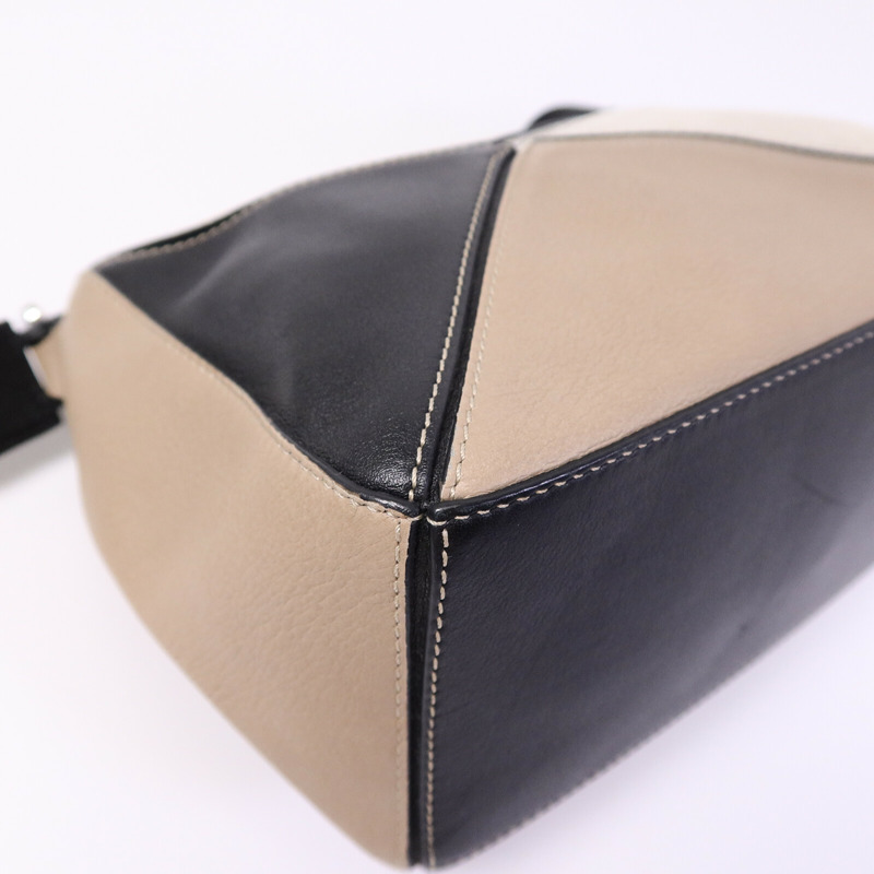 LOEWE 牛皮皮革Puzzle Small手挽肩背兩用袋-13
